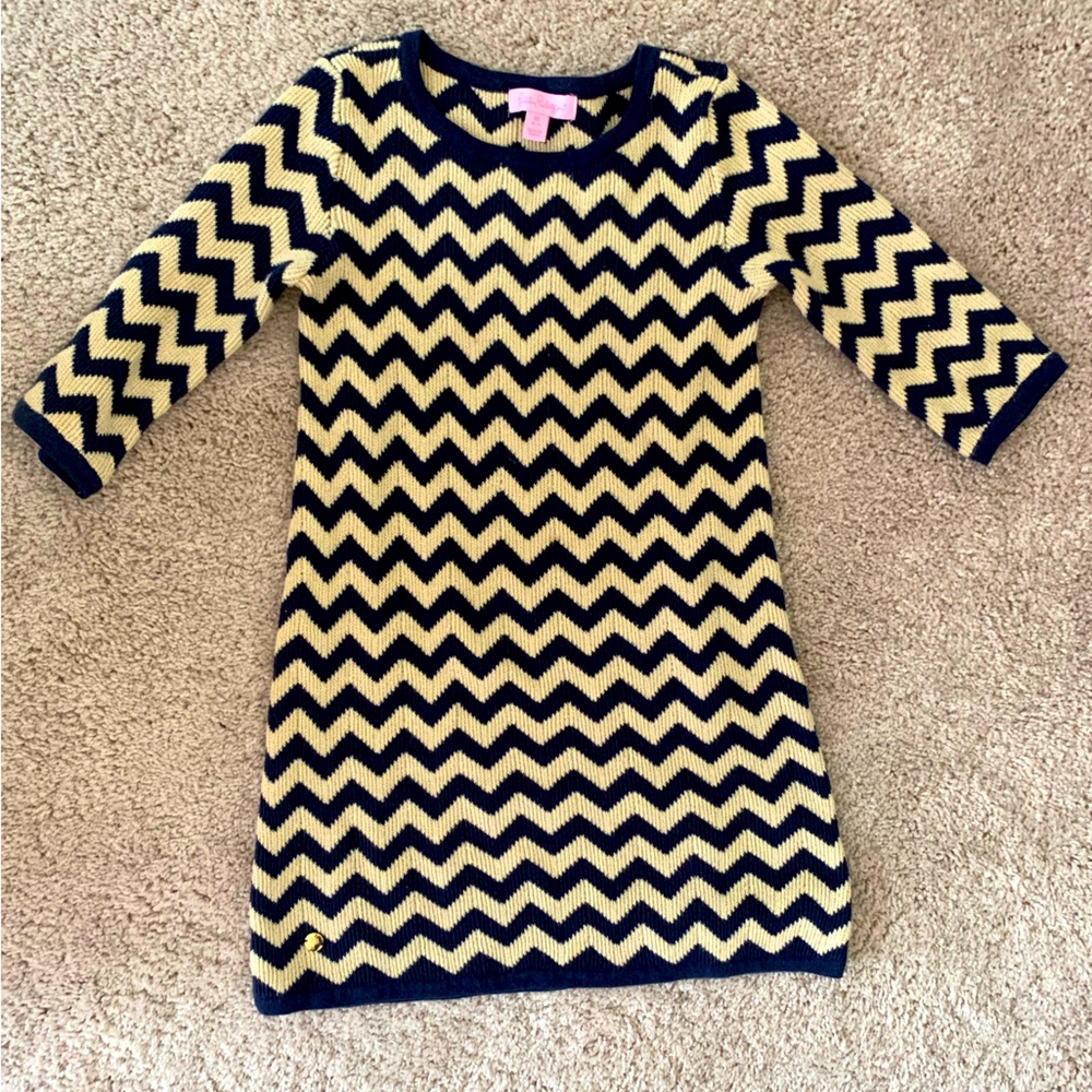 Lilly Pulitzer Girls - Metallic Sweater Dress (M 6-7)